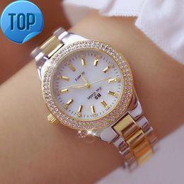 BS Bee Zus 1258 Luxe Gift Top Fashion Quartz Horloges Vrouwelijke Rvs Dames Horloges Diamant relogio feminino