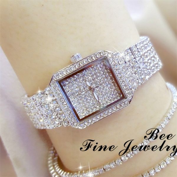 BS Hot Sales Watch Top Grade Chained WOMEN'S Watch reloj de mujer femmes montres de luxe dames montre date Horloge 201114