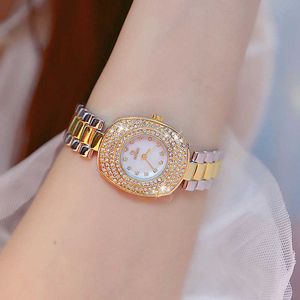 Bs Vrouwen Horloges Luxe Merk Jurk Elegante Dames Horloge Diamanten Horloges Vrouwen Rvs Relogio Feminino 210527