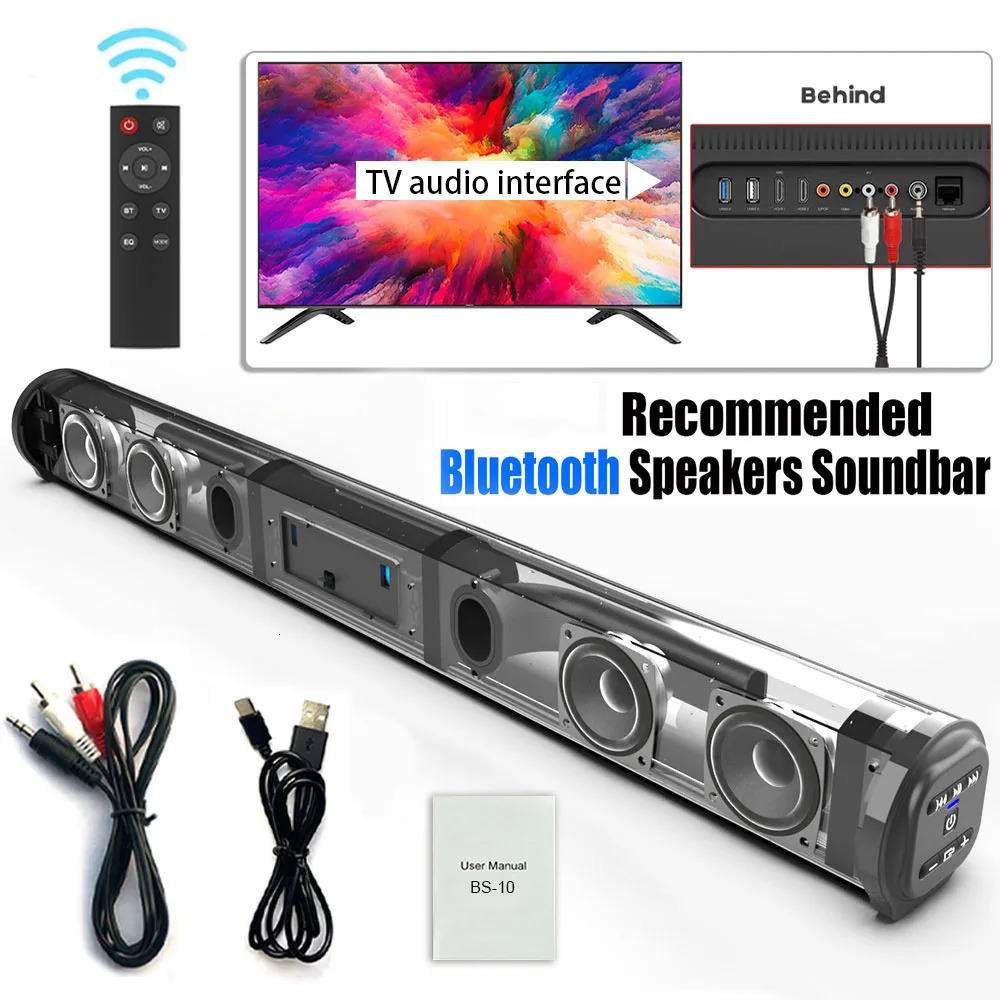 BS10 Draagbare Bluetooth Ser 3D Stereo Surround Desktop Home TV Computer Outdoor Ultra Power Sound Projector Subwoofer 240110