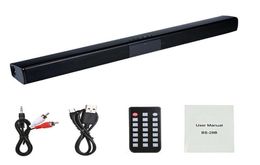 BS28B Home Theatre Surround multifonction Bluetooth Soundbar Bordeau avec 4 cornes complètes 35 mm Interface Auxrca pour TV6305630