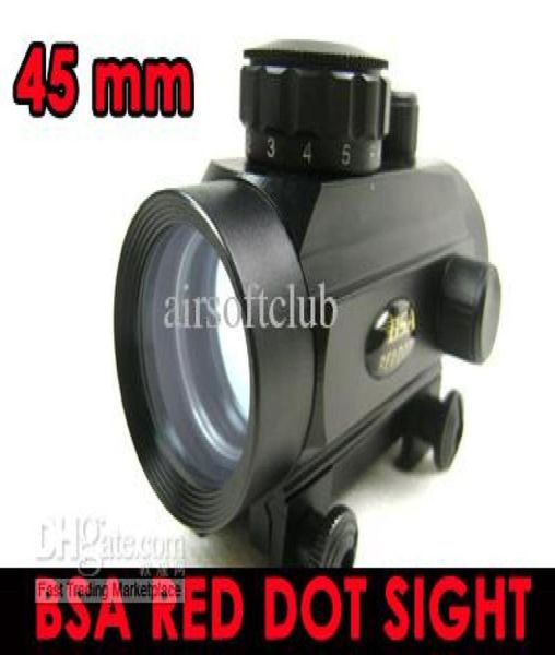 BSA 45mm tactique RedGreen Dot fusil pistolet portée de vue 20mm Weaver mount7200259