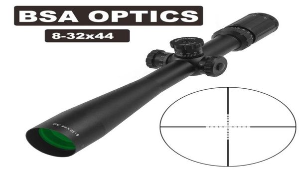 BSA OPTICS 832X44 AO, lunette de chasse, diamètre de Tube de 30mm, équipement de Sniper, vue avant pour fusils à Air, fusil de soulagement des yeux Long Sc7876206