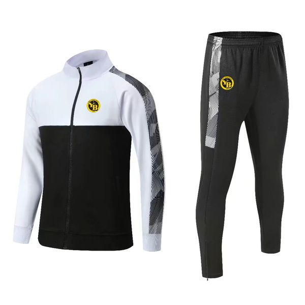 BSC Young Boys Bern Vêtements de sport de loisirs pour hommes hiver extérieur garder au chaud vêtements d'entraînement de sport fermeture éclair complète manches longues vêtements de sport de loisirs