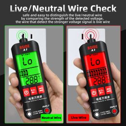 BSIDE A1 Spanning Tester Detector Multimeter Kleur Display Non-Contact Electric Pen Dual Range Live Wire Test OHM Hz NCV-meter