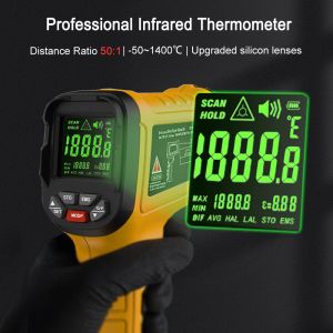 Bside infrarood thermometer -50 ~ 1400c professional 50: 1 digitale ir-lcd temperatuurmeter zonder contact laserthermometers pyrometer