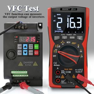 Multimètre numérique professionnel B True-RMS 9999 Affichage à 3 lignes Affichage analogique Testeur de courant Voltmètre Condensateur TEMP VFC NCV METER
