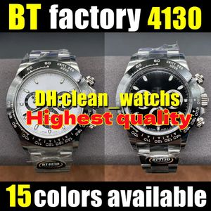 BT Factory herenhorloge 40-12,2 mm 4130 Volautomatische mechanische timingbeweging hoogste kwaliteit glow-in-the-dark waterdicht b22