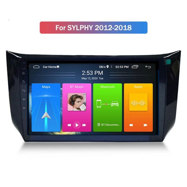 Lecteur DVD de voiture BT GPS MP3 pour système multimédia android de navigation nissan SYLPHY 2012-2018