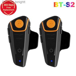 BT-S2 Motorhelm Bluetooth Headset Intercom Moto Waterdicht Multi BT Interphone 1000M Interfones MP3 FM Intercomunicador Q230831