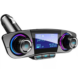 BT06 Kit de chargeur de voiture transmetteur FM mains libres avec lecteur audio AUX musique mp3 adaptateur USB Bluetooth avec boîte de vente au détail