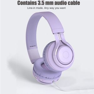 BT06C Cuffie da donna Auricolare Bluetooth cablato con connessione wireless Cuffie con riduzione del rumore TWS Protezione dell'udito per ragazza