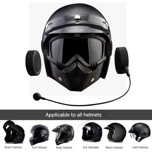BT17 casco Bluetooth 5,0 auriculares inalámbricos manos libres estéreo casco de motocicleta auriculares altavoz reproductor