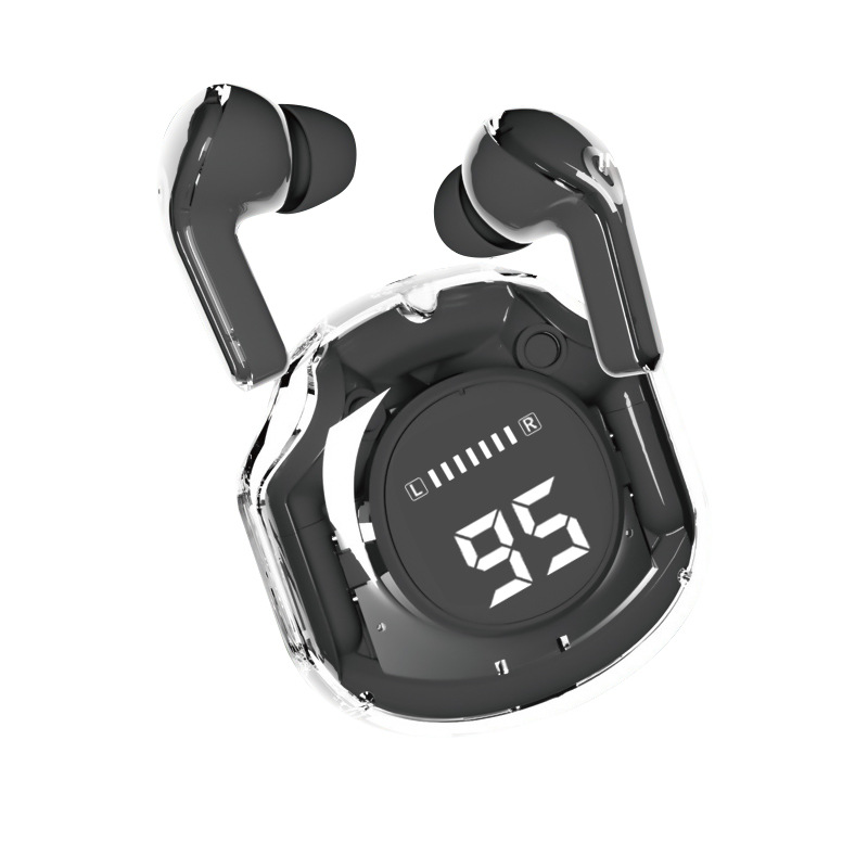 BT30 ENC Noise Cancelling Kabellose Bluetooth-Ohrhörer, HiFi-Stereo-Kopfhörer mit Digitalanzeige und Ladehülle