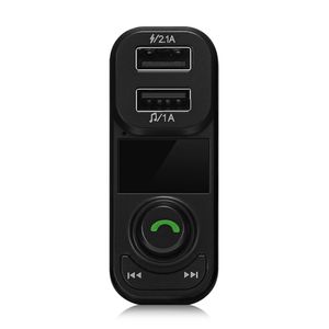 BT53 Auto Bluetooth MP3-speler Draadloze FM-zender Dual USB Hands-Free Call Voltage Detection