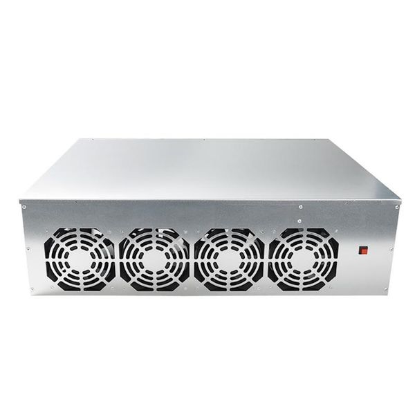 BTC-D37 GPU Ethereum BTC, marco de placa base para minería, Combo con 128GB MSATA SSD, 4 ventiladores, almohadillas de refrigeración para ordenador portátil E65C
