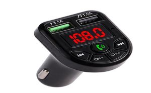 BTE5 MP3 Player Bluetooth Car Kit Transmisor FM Cars FMS Modulador Dual USB Cargingport para 1224V Vehículo general QC5415994388