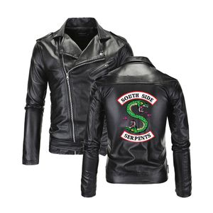 Southside Riverdale col rabattu vestes en cuir Serpents hommes Riverdale Streetwear marque en cuir côté sud serpents