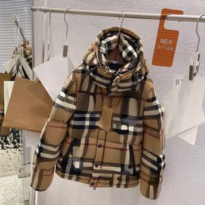 BU marque Parkas kaki classique Plaid manteaux à capuche manches veste détachable automne hiver