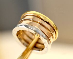 BU Spring Ring Goud Zilver Verguld 18K designer ring voor vrouw voor man koppel hoogste tegenkwaliteit klassieke stijl luxe jubileumcadeau