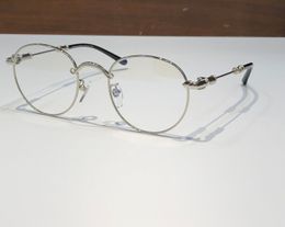 Bubba PLATA/ORO Gafas Redondas Montura de Anteojos Gafas para Hombre Montura Óptica Gafas de Sol de Moda Marcos Gafas con Caja