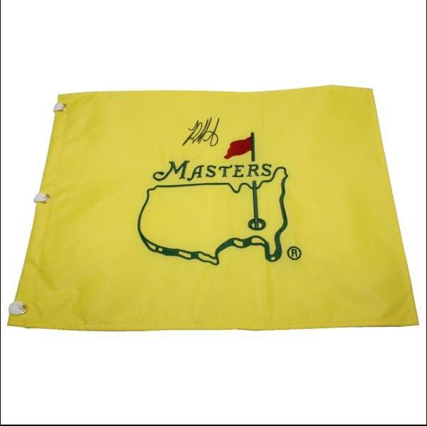 Bubba Watson Autographié Signé Signé Auto Collectable MASTERS Open Golf Pin Flag