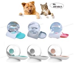 Bubble Automatic Cat Water Bowl Fountain for Pets Dispenser Large Drinking Drink 2.8L Geen Elektriciteit 220323