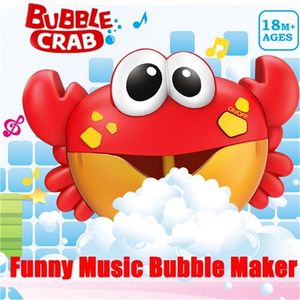 Bubble Crabs Baby Bath Toys con música Funny Bath Bubble Maker Jabón Bubble Machine Regalo para niños Kids Colorful Boys LJ201019