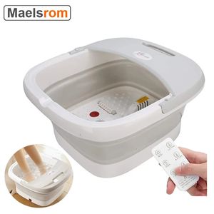 Bubble Foot Spa Masseur Télécommande Pliant Portable Bain De Pieds Massage Température Constante Pied Rouleau Eau Surf Mode 240119