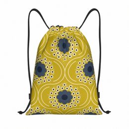 Bubble Fr Print Trekkoord Rugzak Sport Sporttas Voor Mannen Vrouwen Orla Kiely Training Sackpack C2Zr #