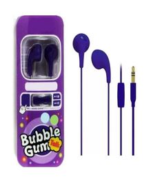 Bubble Gummy Iluv Aurphones Manos con control remoto de micrófono para iPhone 6 Plus 5S 5C Tab de iPod MP3 35 mm auriculares5336746