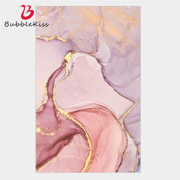 Bubble Kiss Tapis Pour Chambre À Coucher Grand Tapis Moderne Belle Abstrait Rose Tapis Or Violet Tapis Tapis Pour Chambres D'enfants Décor À La Maison 210301