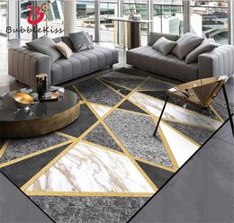 Bubble Kiss European Style Marble Gold Line Match Carpets pour le salon canapé-cafetière Tapis à maison décor à la maison Mat4816678