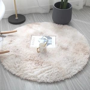 Bubble Kiss tapis rond moelleux tapis pour Salon décor à la maison chambre enfant chambre tapis de sol décoration Salon tapis à poils plus épais 240125