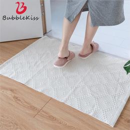 Bubble Kiss Nordic Soft White Simple Wave Tapis de coton pour salon Chambre à coucher Décor Tapis Accueil Délicat Tapis de sol doux 210301