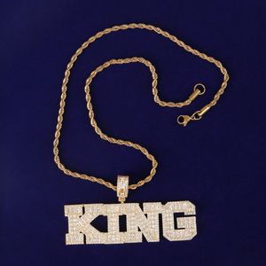 Bubbelbrief aangepaste naam ketting voor mannen stokbrood gepersonaliseerde hanger real gold vergulde hiphop rock rapper sieraden