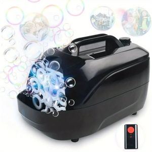 Machine à bulles souffleur de bulles automatique pour enfants en bas âge-machine à bulles professionnelle portable avec télécommande 5000 bulles/M 240329