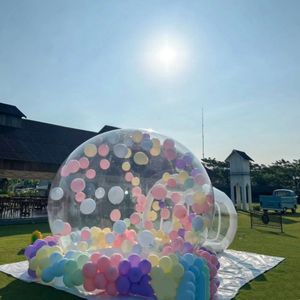 Tente extérieure à bulles tente en PVC transparente pour enfants maison à bulles avec ventilateur dôme clair ballon fête en plein air spectacle porte décoration d'anniversaire de mariage