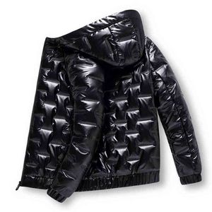 Bulle rembourré hiver doudounes hommes brillant Parka épaissi chaud argent imperméable vestes hommes neige manteaux grande taille M-5XL G1115