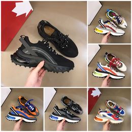 Bubble Sneakers D2 Running Shoes Luxury Designer Letter Sport Casual DSQ Squared Flats Platform Outdoor Tranier