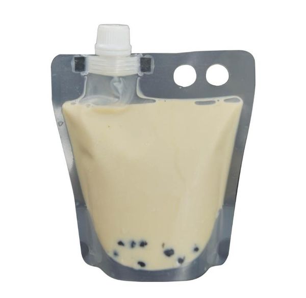 Bubble Tea-up stand boisson en plastique d'emballage Sac pochette pour Spout boisson liquide Jus Café au Lait SN564