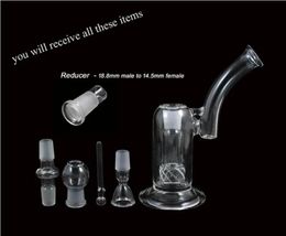 bubbler bong handgeblazen glazen bubbler perc waterpercolator rokende kleurenpijp twee functies met twee kommen