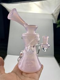 Bubbler Hookahs Glass Bong Oil Rig Binnenconnector Bonus Bubbel Balkleuren Instagram Juice Box Bubbler Petroleum kan worden aangepast of groothandel