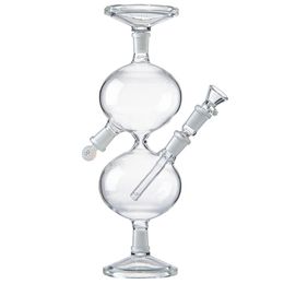 Bubbler Hookahs Infinity Waterfall Bong Recycler Bongs en verre 11 pouces Universal Gravity Water Vessel Pipes Rig 14mm Joint Bowl Diffused Downstem Oil Dab Tool Rigs