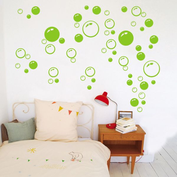 Bulles cercle amovible papier peint salle de bain fenêtre autocollant mural maison bricolage PVC décalcomanies stickers muraux