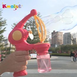 Bubbles in bubble Automatic Bubble Gun Toy Machine Summer Outdoor Party Play Toys for Kids Birthday Surprise Gift for Water Park 240416