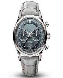 Bucherer Marley Dragon Flyback Chronograph Grey Blue Cal cadran Top en cuir STRAP LATTZ MEN039S GIED2357169