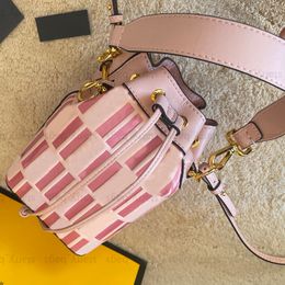 Sac Seau Mini Femmes Designer Sacs À Main Sacs À Bandoulière Avec Soie Lettres De Luxe Sacs À Main Sac À Bandoulière F Totes Sacs À Main Sangle Rose Blanc