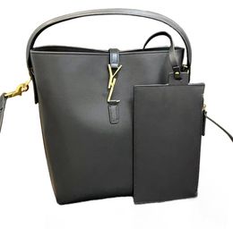 Emmertas Tote Designer Tas met enkel handvat Luxe lederen moeder-kind tas Hoge kwaliteit Hand Bill Schouder Onderarm emmer Tas Portemonnee 20*26cm