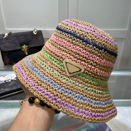 Capes de godet Paille de créatrice d'été Herbe Braid Braid Crochet Hat Crochet Fashion Womens Beach Sunhat Unisexe Visor Snapback Fisherman Hats S